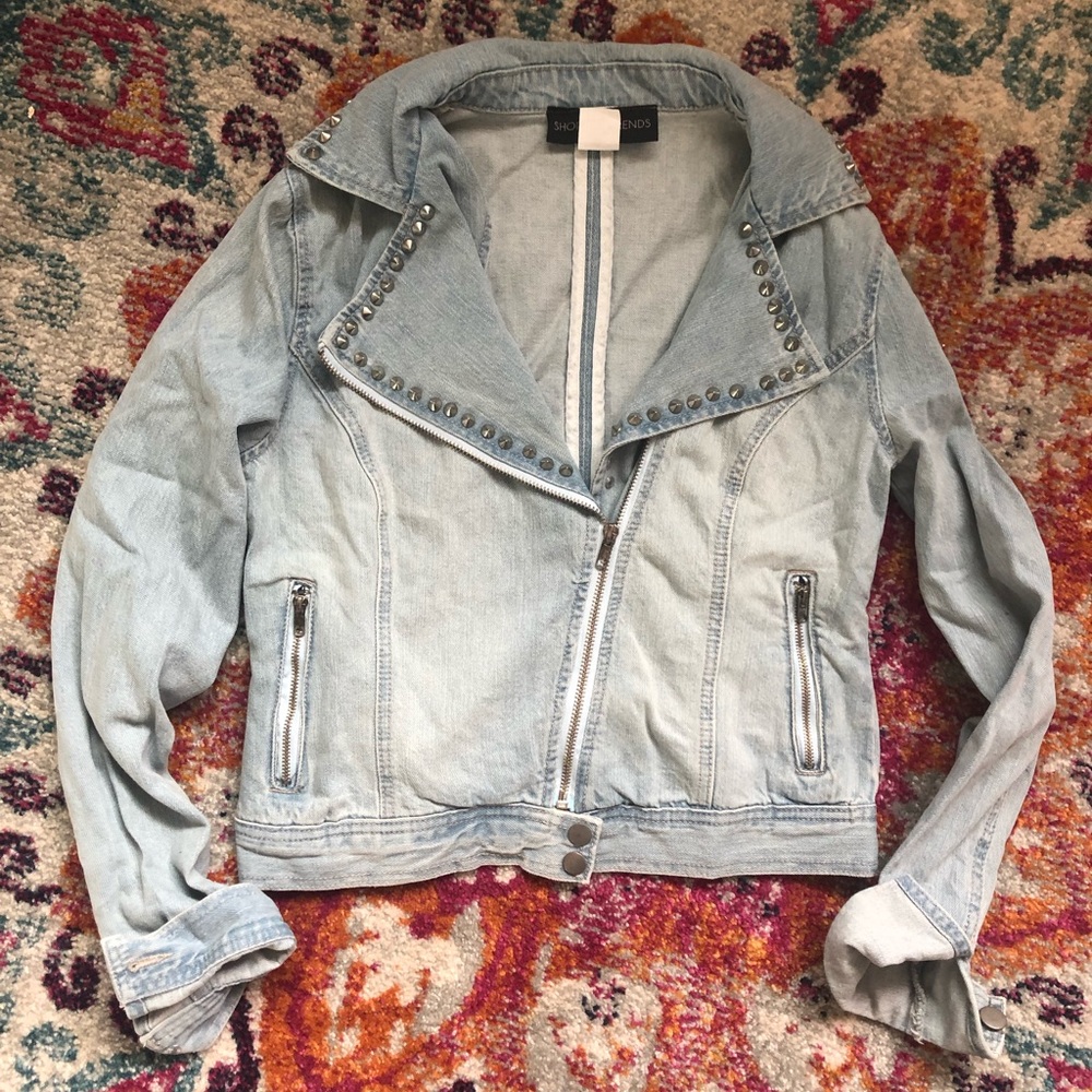 Studded denim jacket